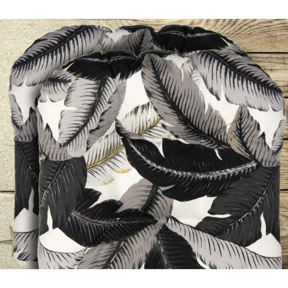 Bay Isle Indoor/Outdoor Coastal Nights Wicker Seat Cushions Set of 2 Leibowitz